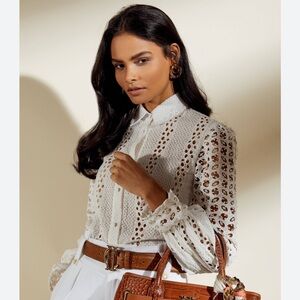 Holland Cooper Broderie blouse.